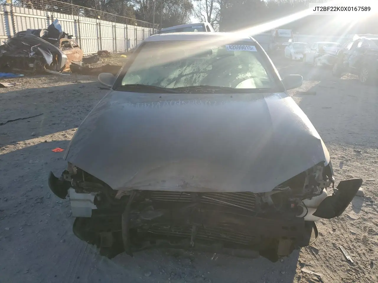 1999 Toyota Camry Le VIN: JT2BF22K0X0167589 Lot: 42699015