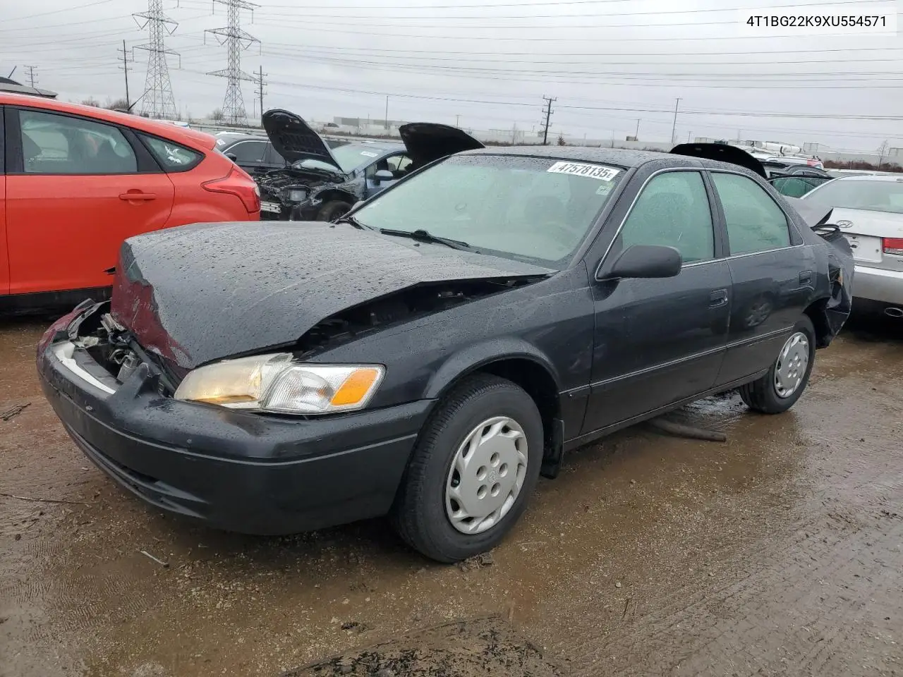1999 Toyota Camry Ce VIN: 4T1BG22K9XU554571 Lot: 47578135