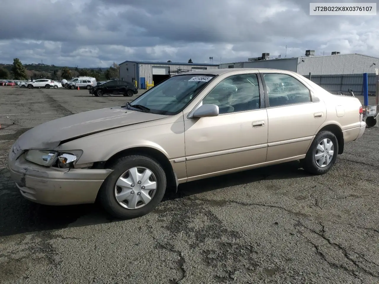 1999 Toyota Camry Le VIN: JT2BG22K8X0376107 Lot: 49145645
