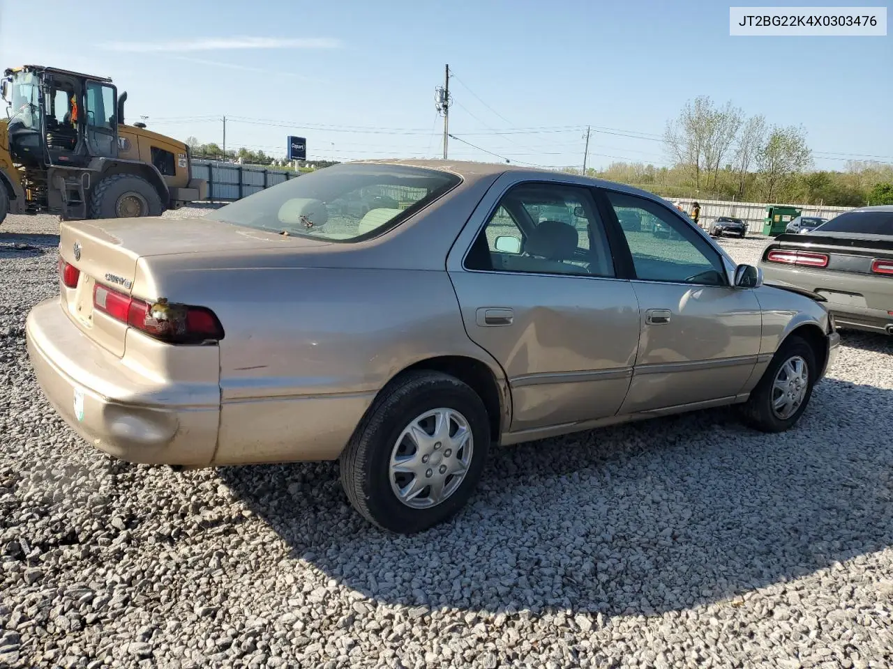 1999 Toyota Camry Le VIN: JT2BG22K4X0303476 Lot: 51157205