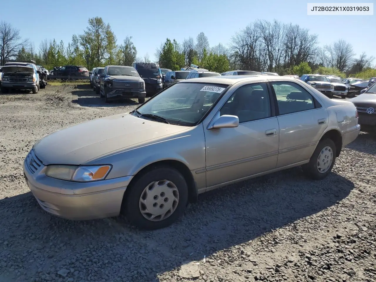 1999 Toyota Camry Le VIN: JT2BG22K1X0319053 Lot: 53669275