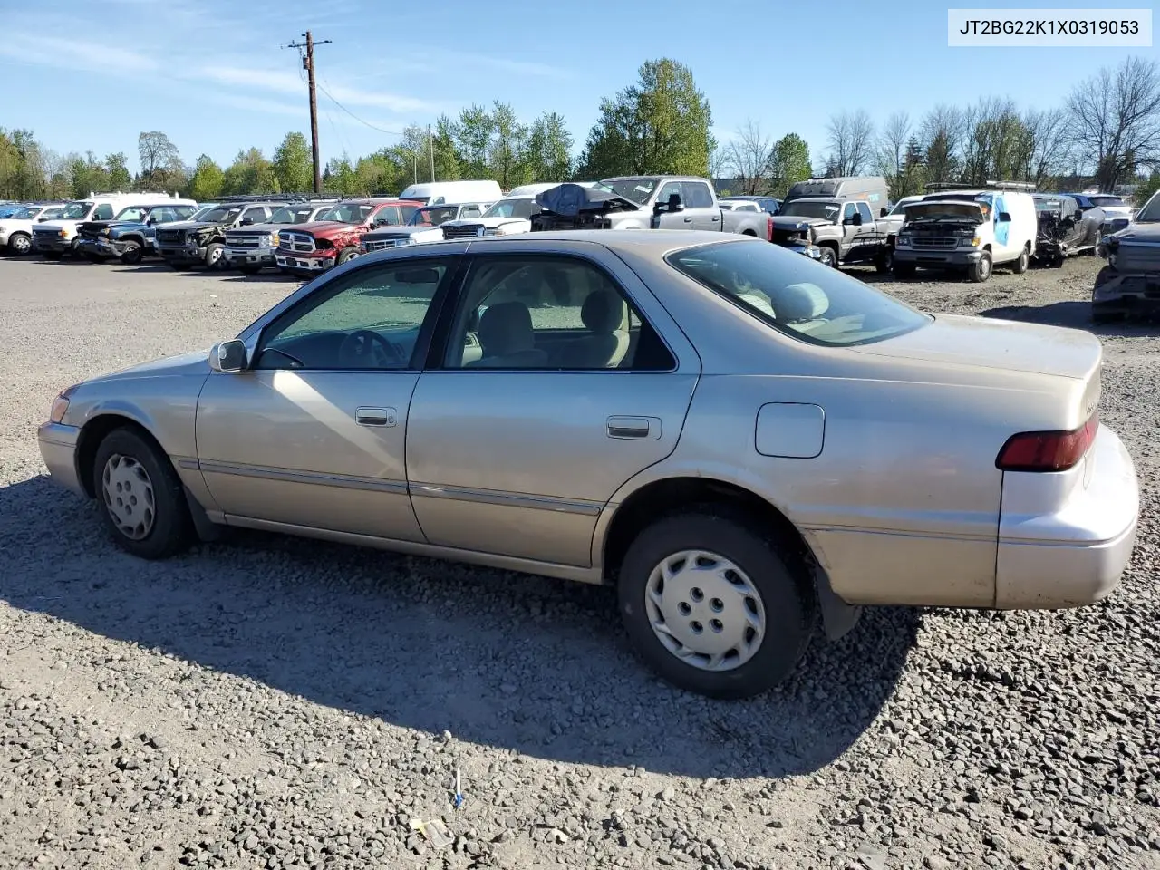 1999 Toyota Camry Le VIN: JT2BG22K1X0319053 Lot: 53669275
