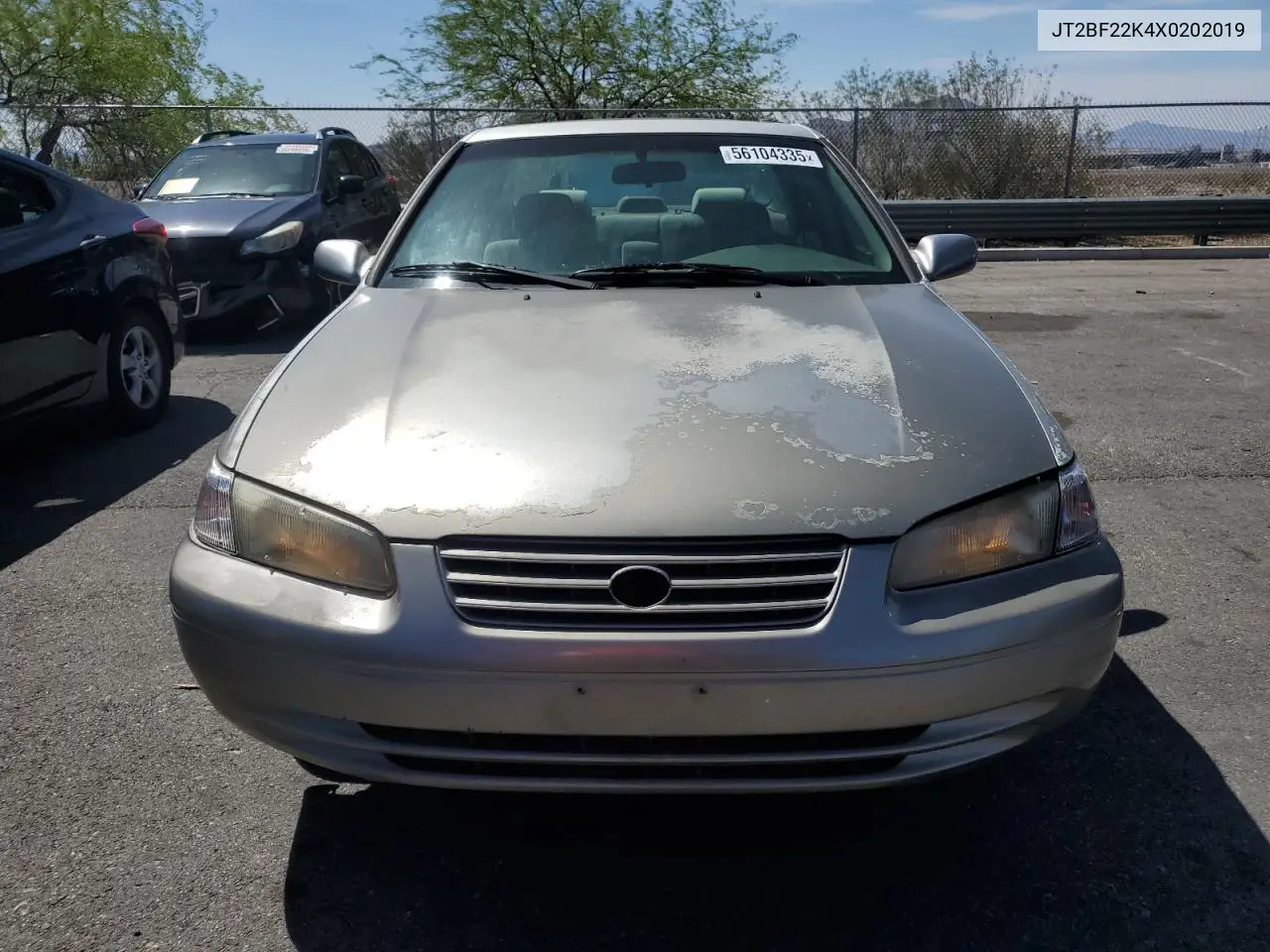 1999 Toyota Camry Le VIN: JT2BF22K4X0202019 Lot: 56104335