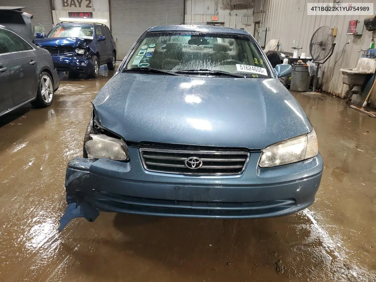 2000 Toyota Camry Ce VIN: 4T1BG22K1YU754989 Lot: 51624655