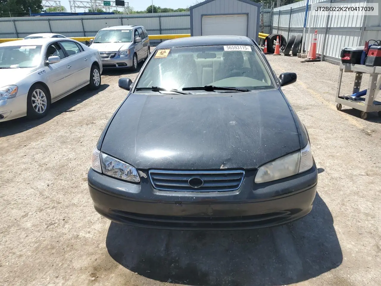 2000 Toyota Camry Ce VIN: JT2BG22K2Y0417039 Lot: 56593115