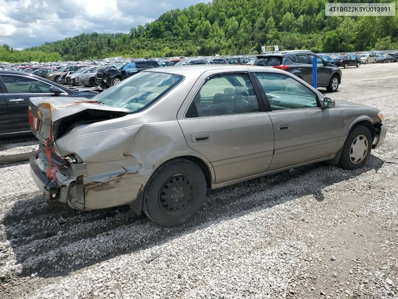 2000 Toyota Camry Ce VIN: 4T1BG22K5YU013891 Lot: 56693255