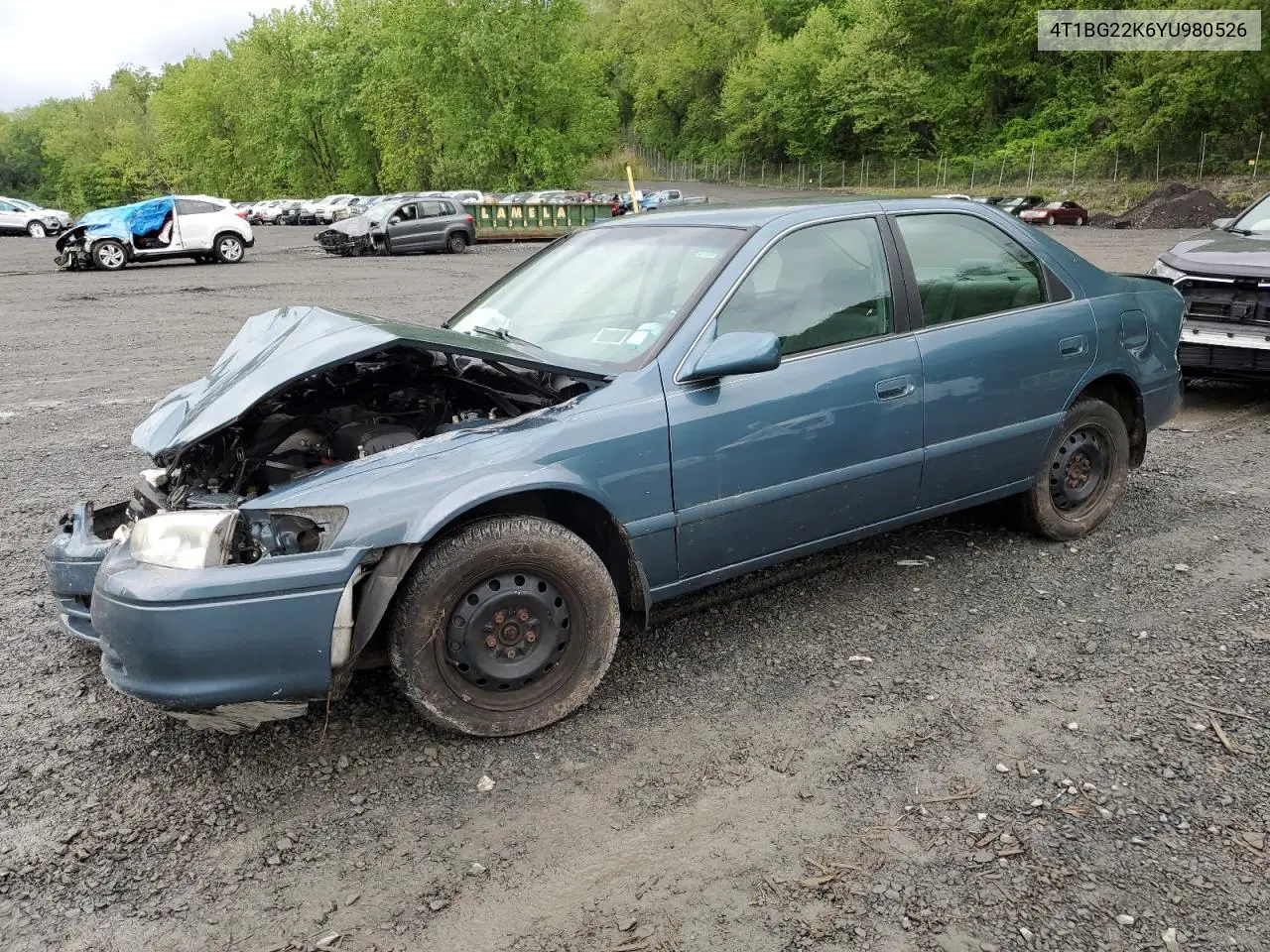 2000 Toyota Camry Ce VIN: 4T1BG22K6YU980526 Lot: 56780115