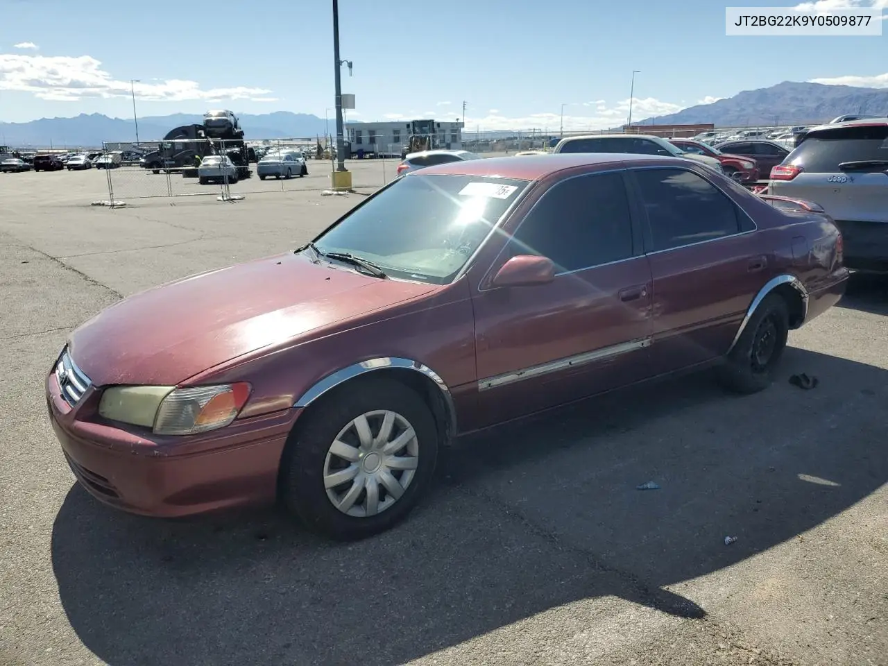 2000 Toyota Camry Ce VIN: JT2BG22K9Y0509877 Lot: 57040805