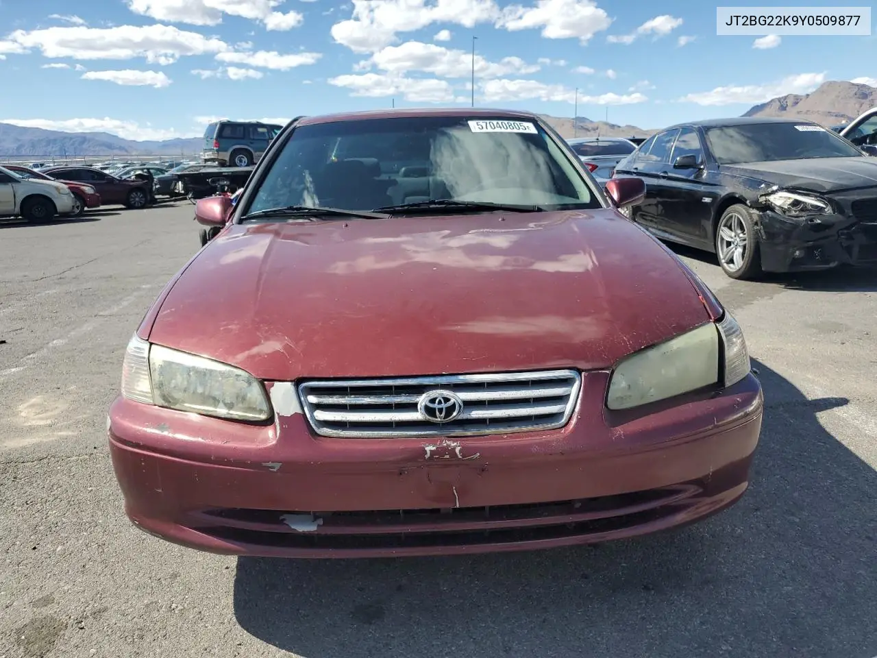 2000 Toyota Camry Ce VIN: JT2BG22K9Y0509877 Lot: 57040805
