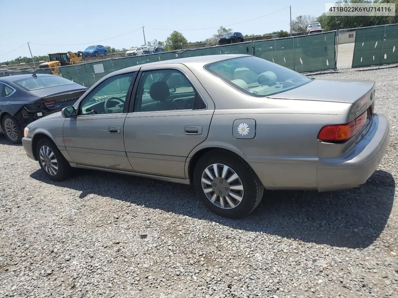 2000 Toyota Camry Ce VIN: 4T1BG22K6YU714116 Lot: 57299045