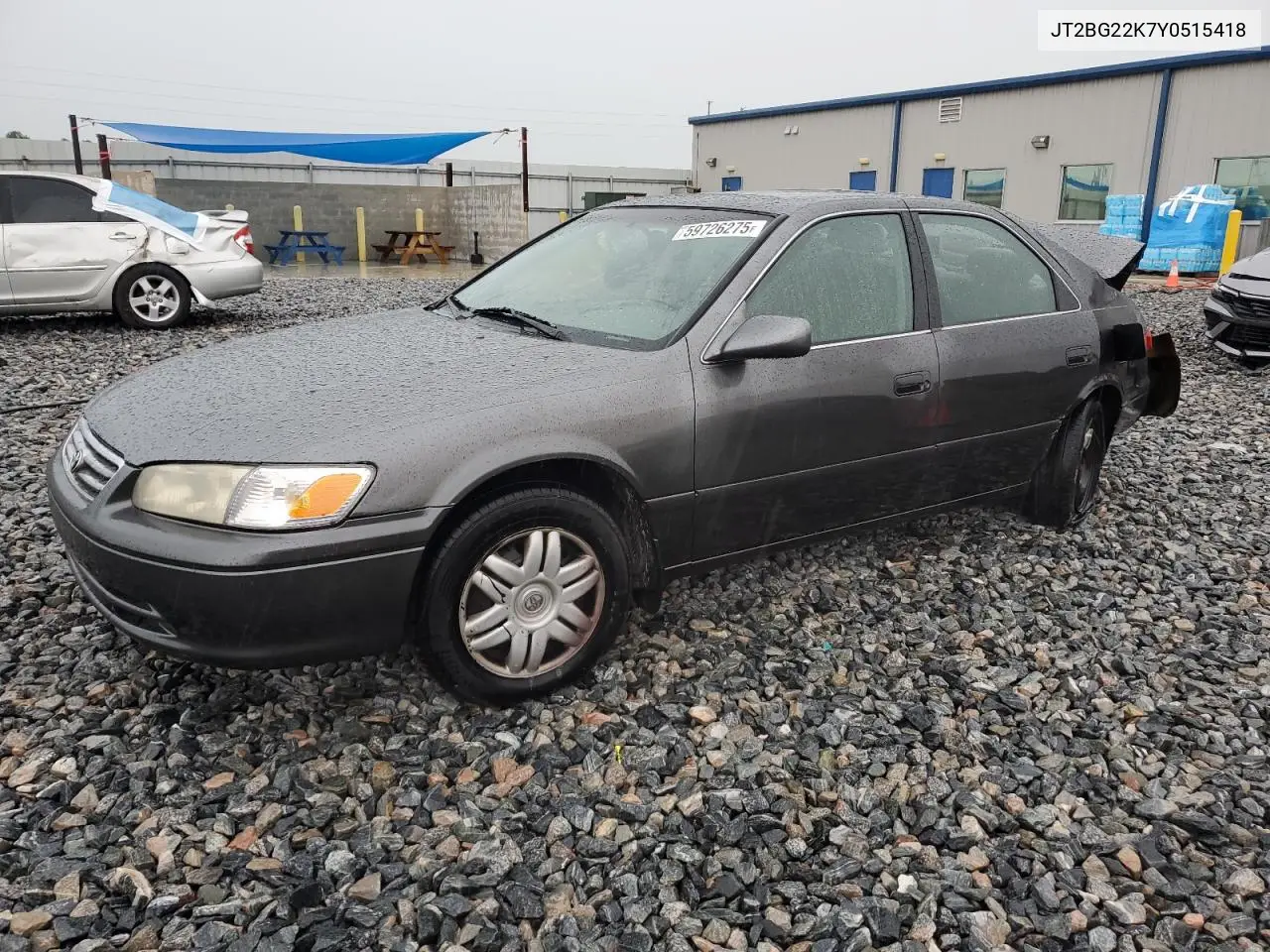 2000 Toyota Camry Ce VIN: JT2BG22K7Y0515418 Lot: 59726275