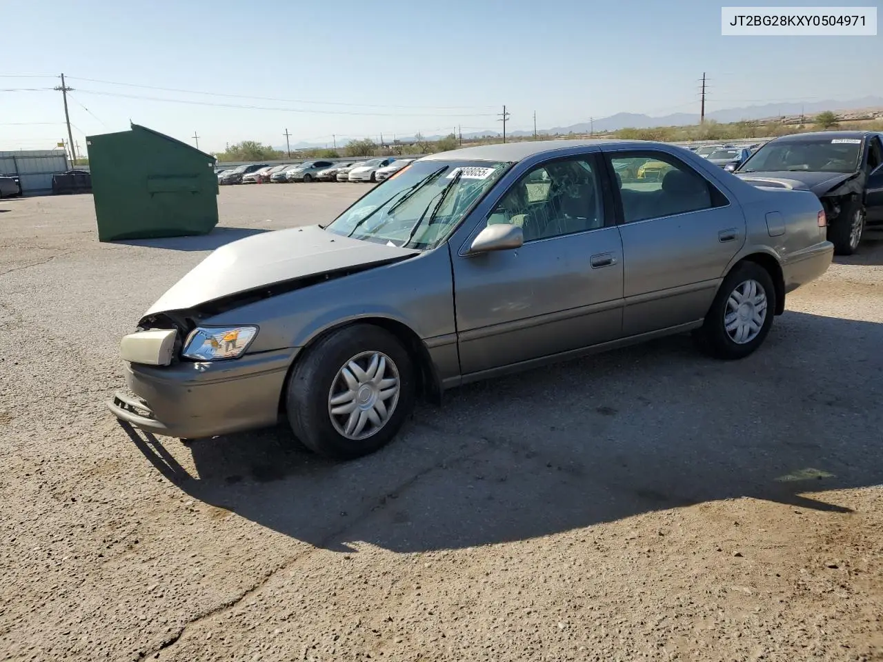 2000 Toyota Camry Le VIN: JT2BG28KXY0504971 Lot: 60898055