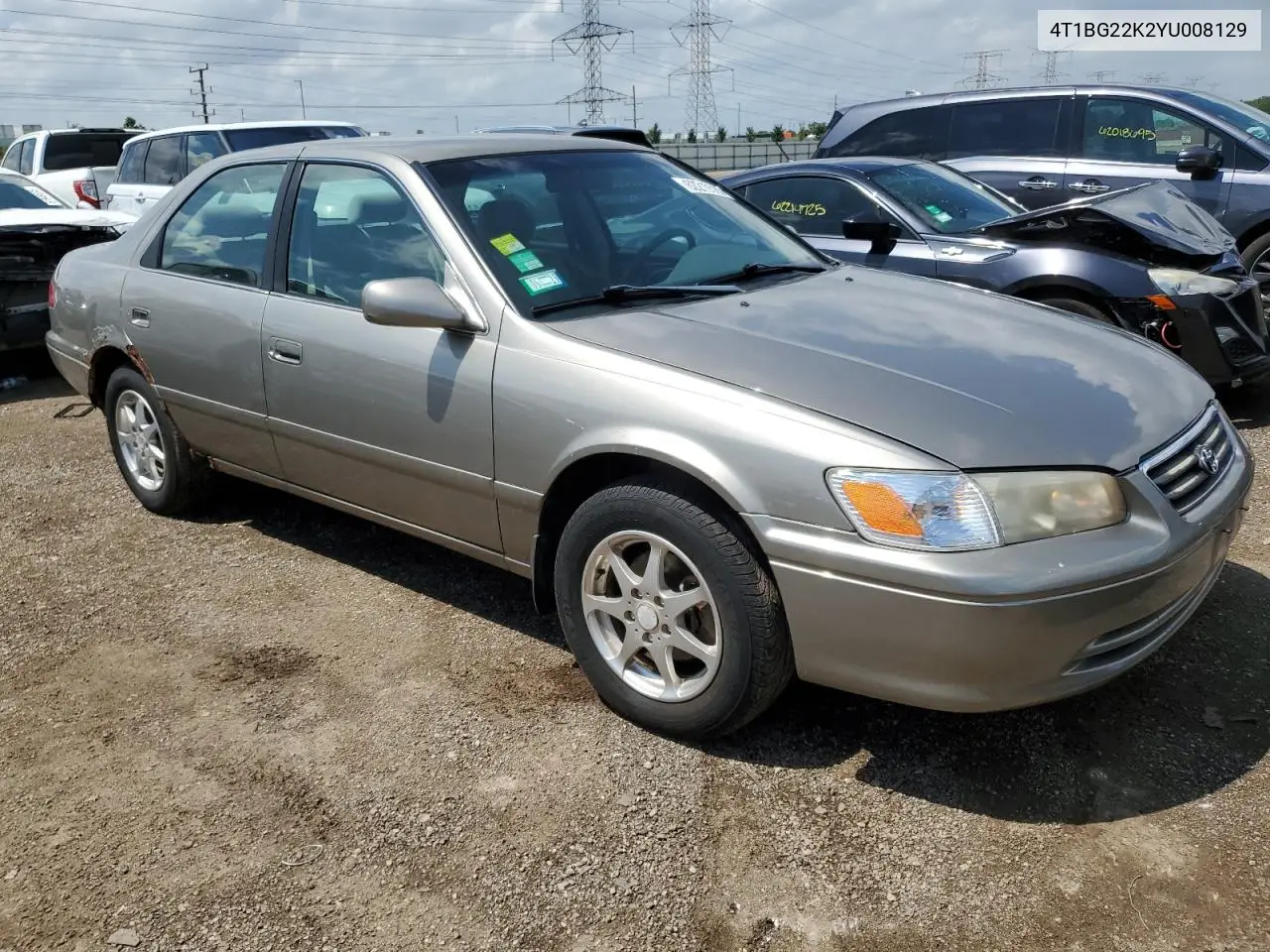 2000 Toyota Camry Ce VIN: 4T1BG22K2YU008129 Lot: 62219585