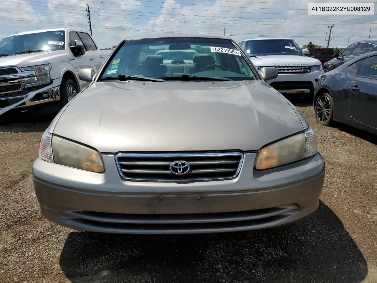 2000 Toyota Camry Ce VIN: 4T1BG22K2YU008129 Lot: 62219585