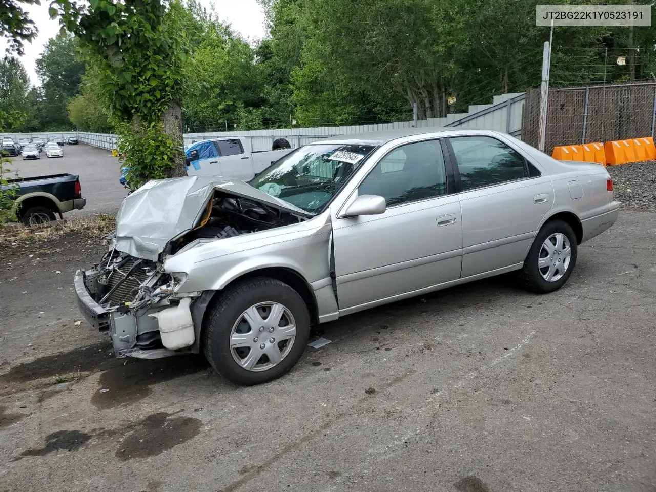 2000 Toyota Camry Ce VIN: JT2BG22K1Y0523191 Lot: 62297645