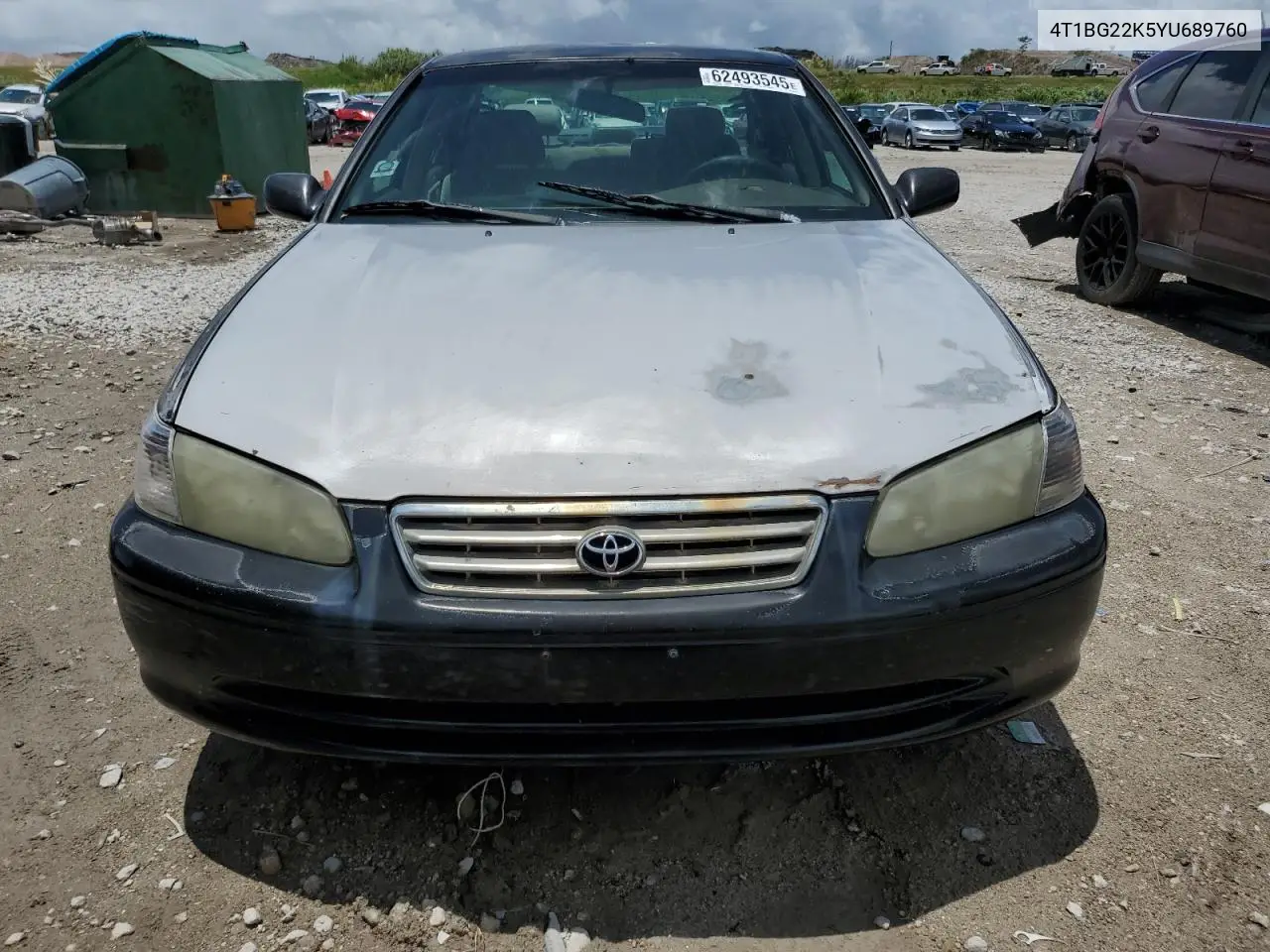 2000 Toyota Camry Ce VIN: 4T1BG22K5YU689760 Lot: 62493545