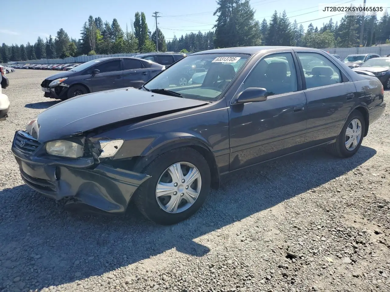 2000 Toyota Camry Ce VIN: JT2BG22K5Y0465635 Lot: 63313705