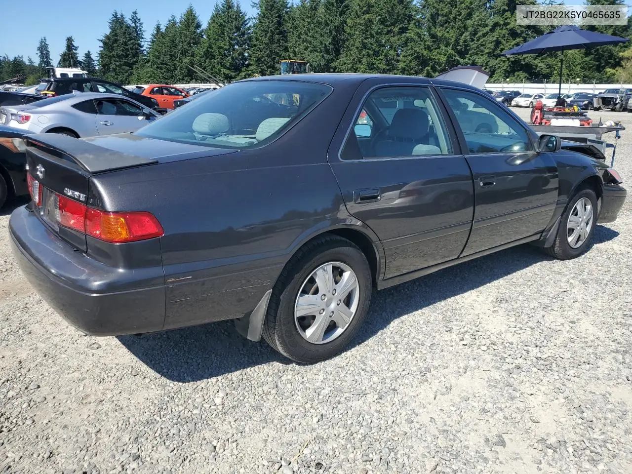 2000 Toyota Camry Ce VIN: JT2BG22K5Y0465635 Lot: 63313705
