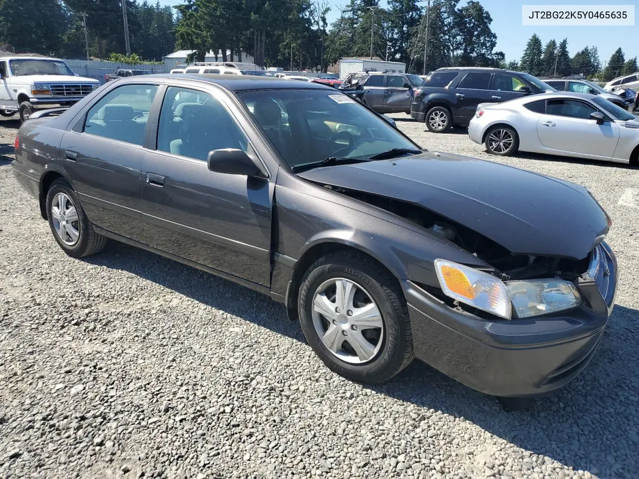 2000 Toyota Camry Ce VIN: JT2BG22K5Y0465635 Lot: 63313705