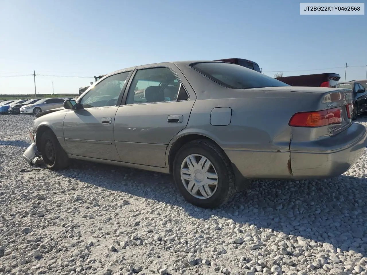 2000 Toyota Camry Ce VIN: JT2BG22K1Y0462568 Lot: 75522454