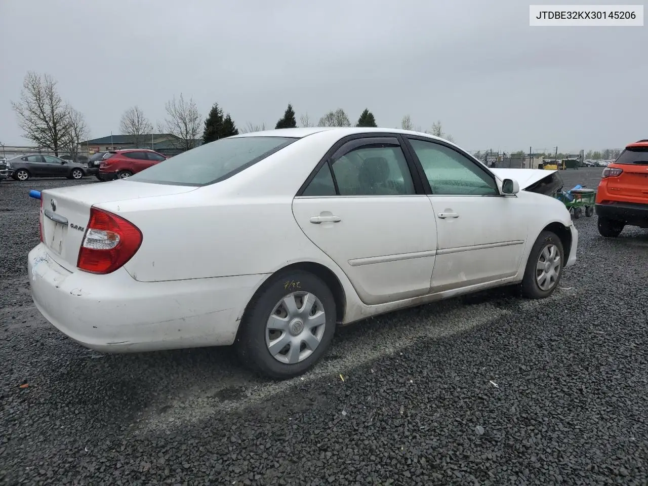 2003 Toyota Camry Le VIN: JTDBE32KX30145206 Lot: 52165395