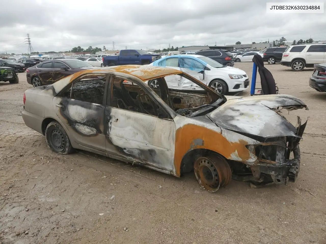 jtdbe32k630234884 JTDBE32K630234884 2003 Toyota Camry Le