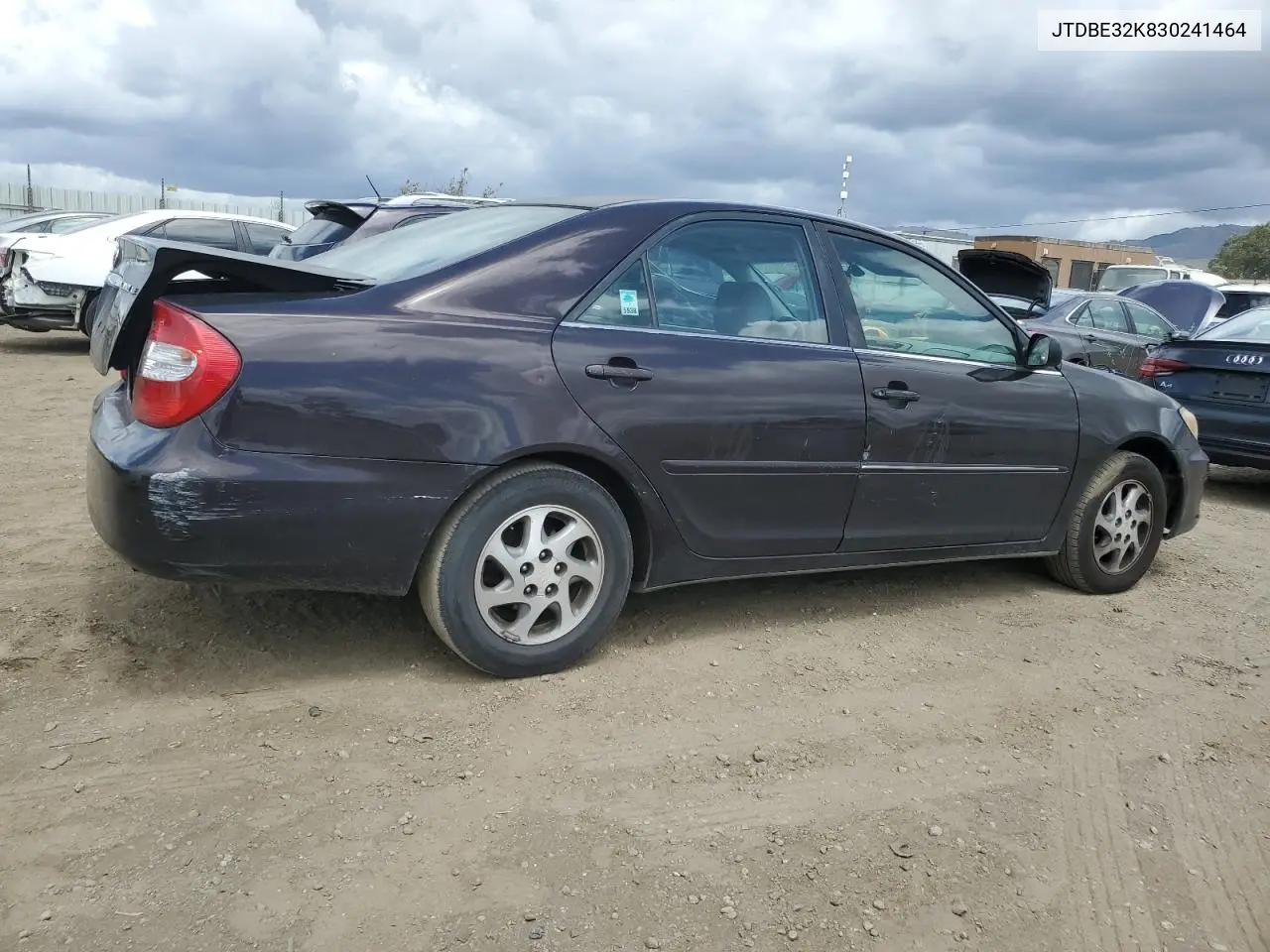 2003 Toyota Camry Le VIN: JTDBE32K830241464 Lot: 56765425