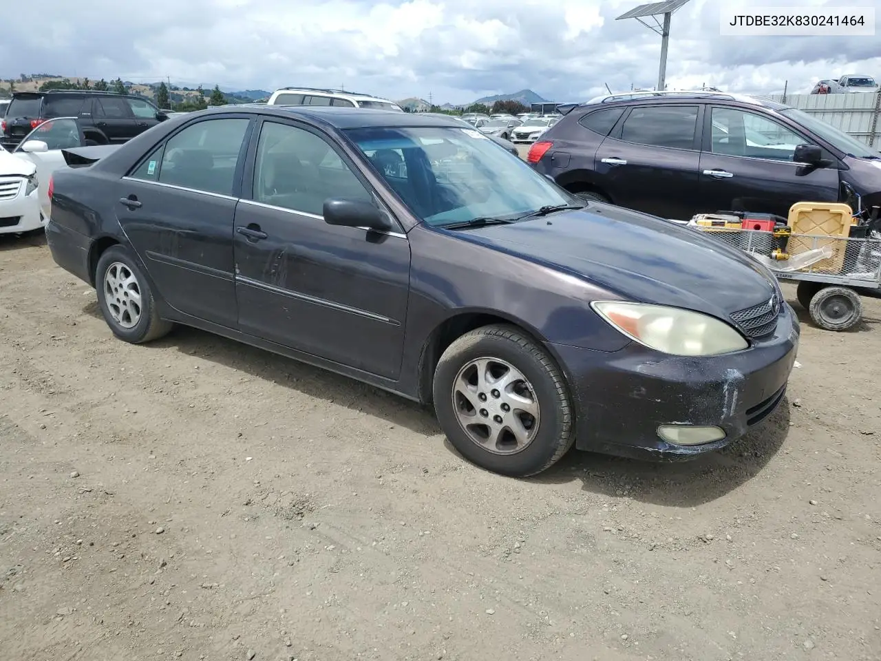2003 Toyota Camry Le VIN: JTDBE32K830241464 Lot: 56765425