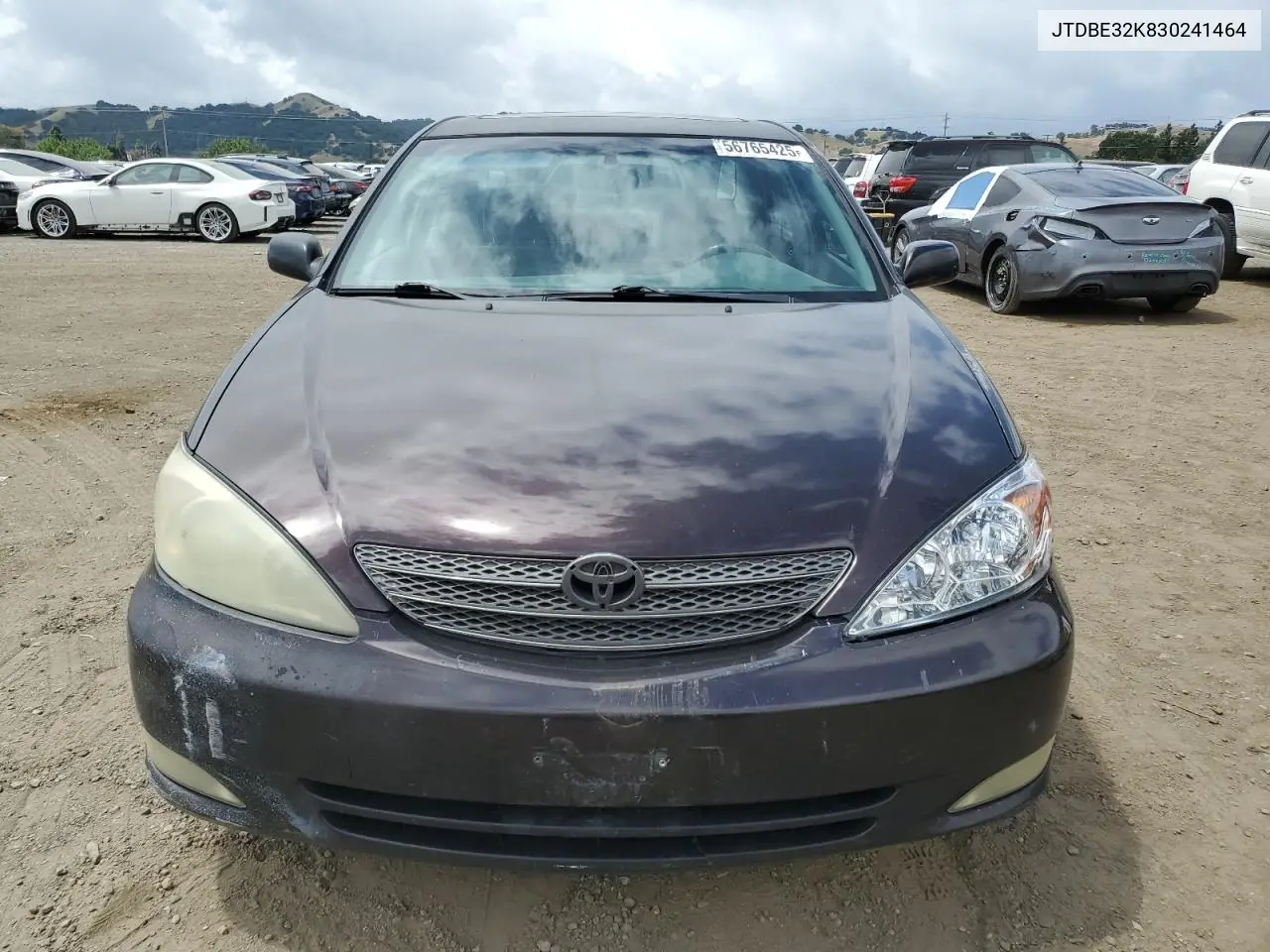 2003 Toyota Camry Le VIN: JTDBE32K830241464 Lot: 56765425