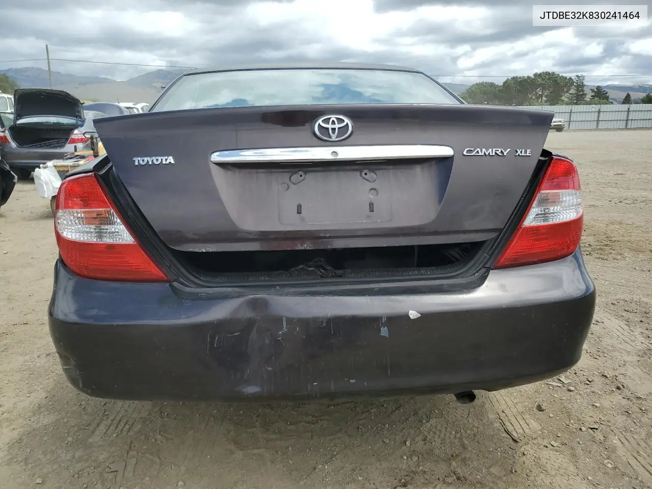 2003 Toyota Camry Le VIN: JTDBE32K830241464 Lot: 56765425