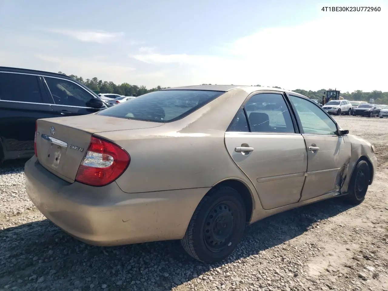 2003 Toyota Camry Le VIN: 4T1BE30K23U772960 Lot: 57078995