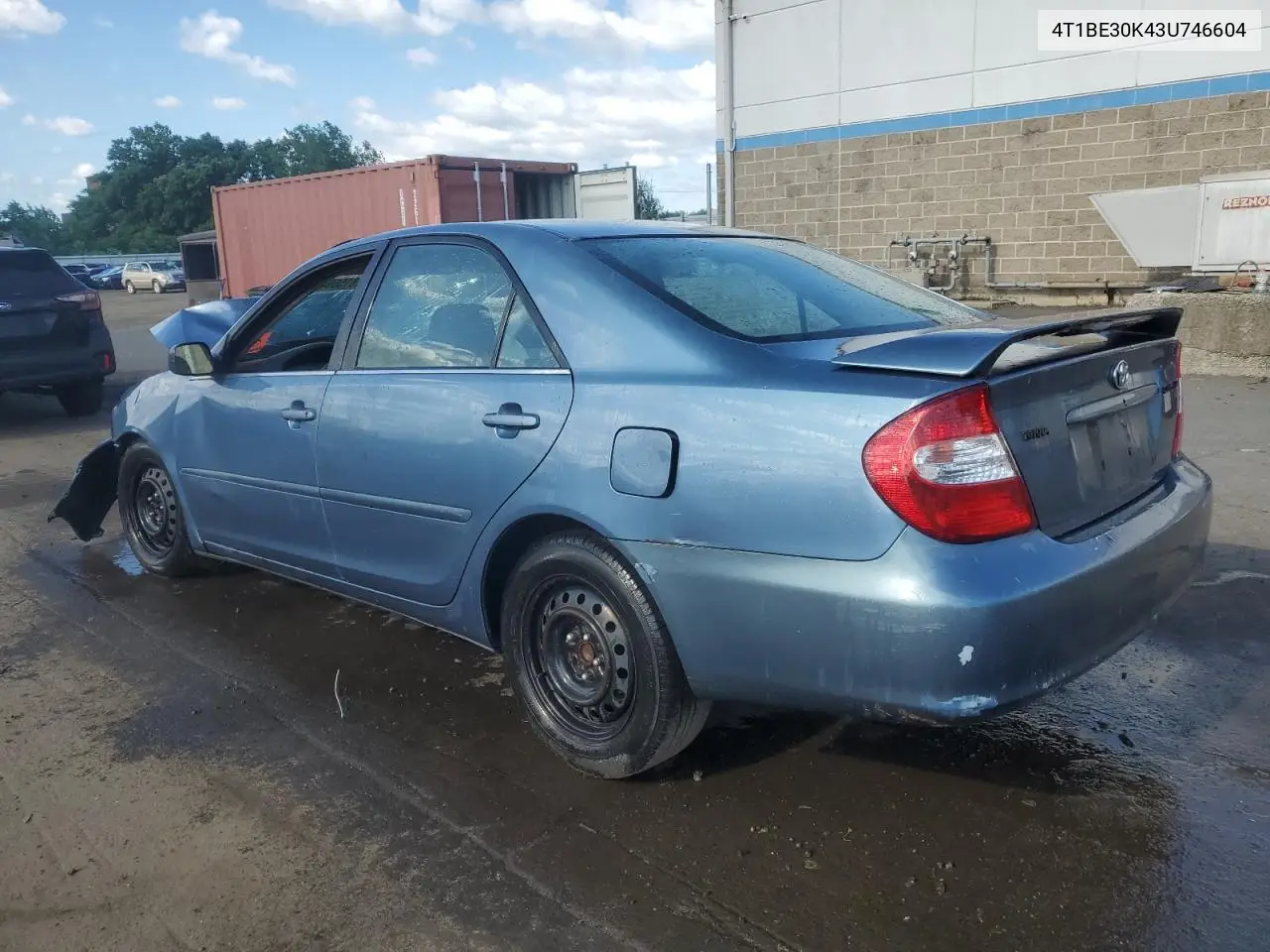 2003 Toyota Camry Le VIN: 4T1BE30K43U746604 Lot: 61569475