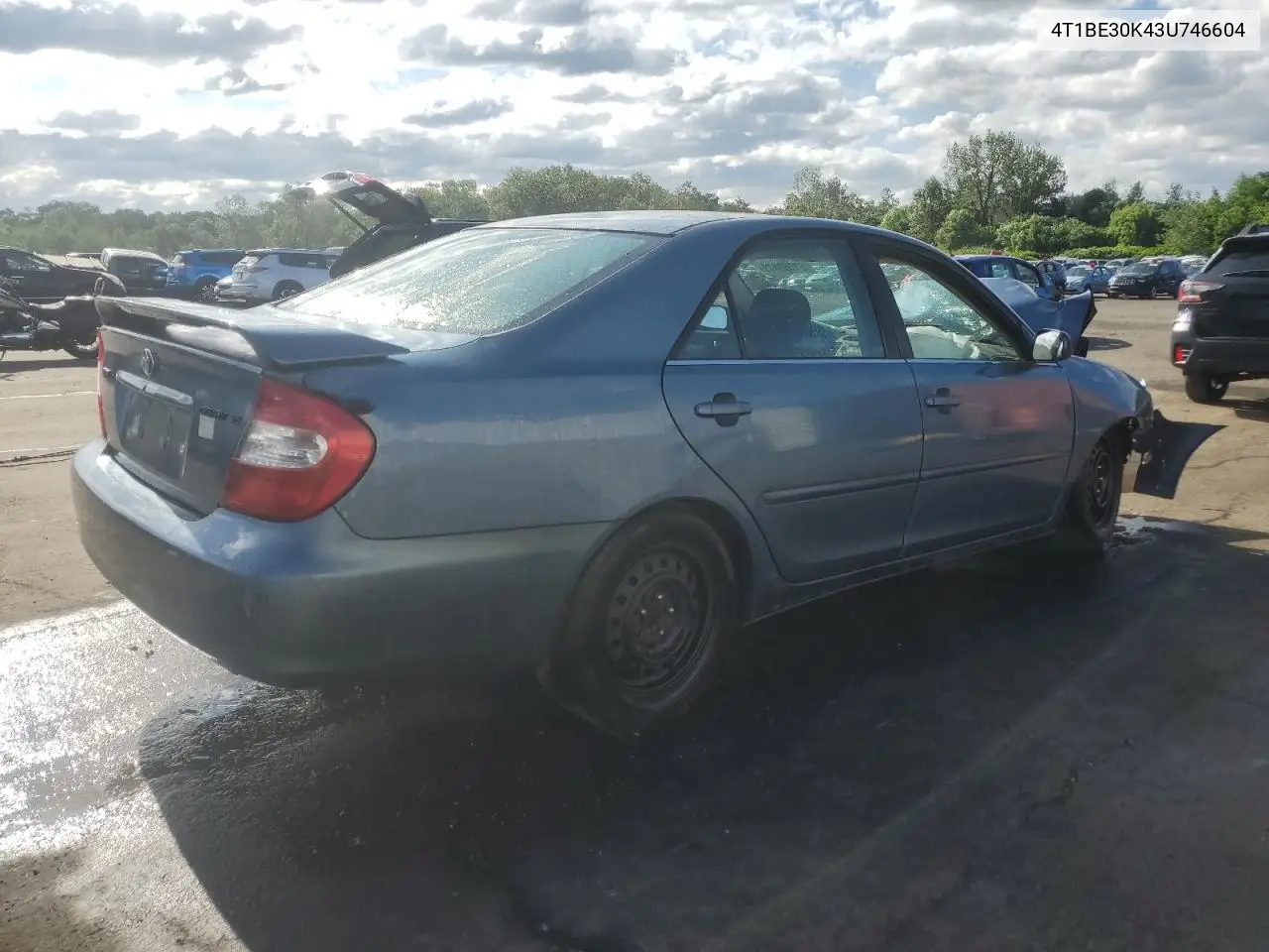 2003 Toyota Camry Le VIN: 4T1BE30K43U746604 Lot: 61569475