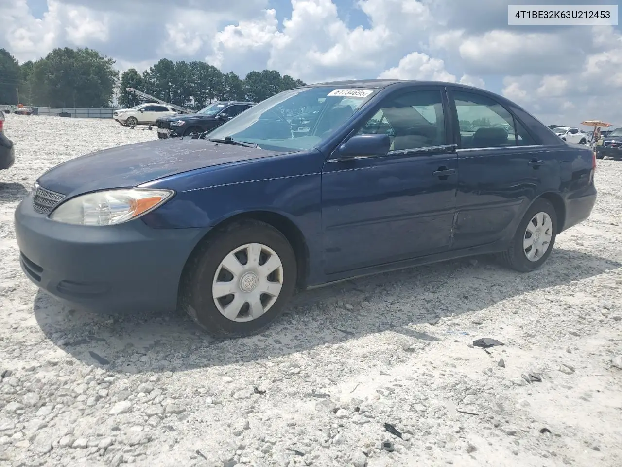 2003 Toyota Camry Le VIN: 4T1BE32K63U212453 Lot: 61734695
