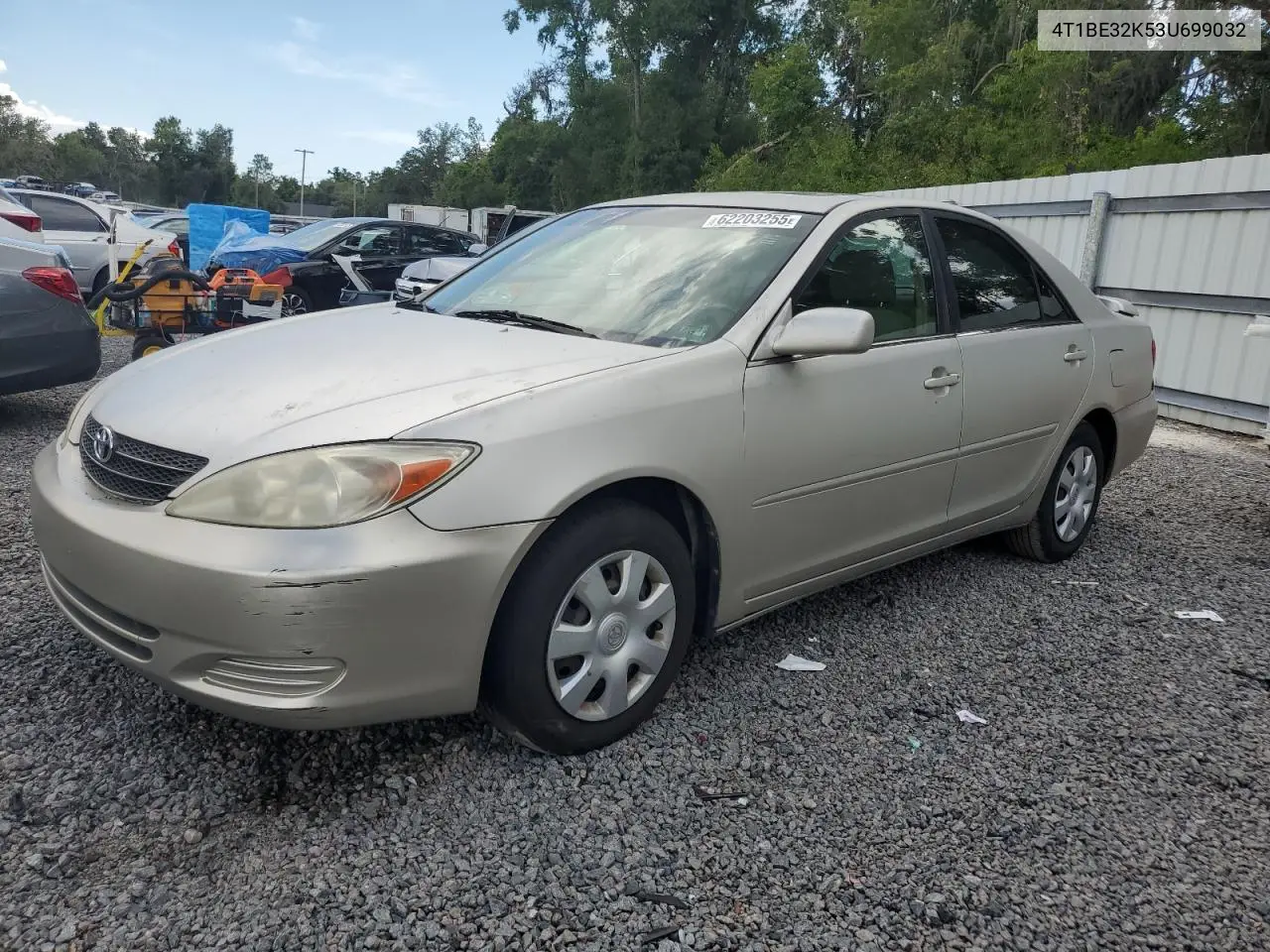 2003 Toyota Camry Le VIN: 4T1BE32K53U699032 Lot: 62203255