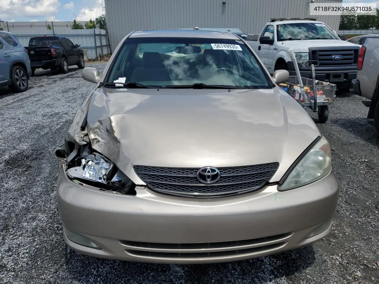 2004 Toyota Camry Le VIN: 4T1BF32K94U571035 Lot: 56749935