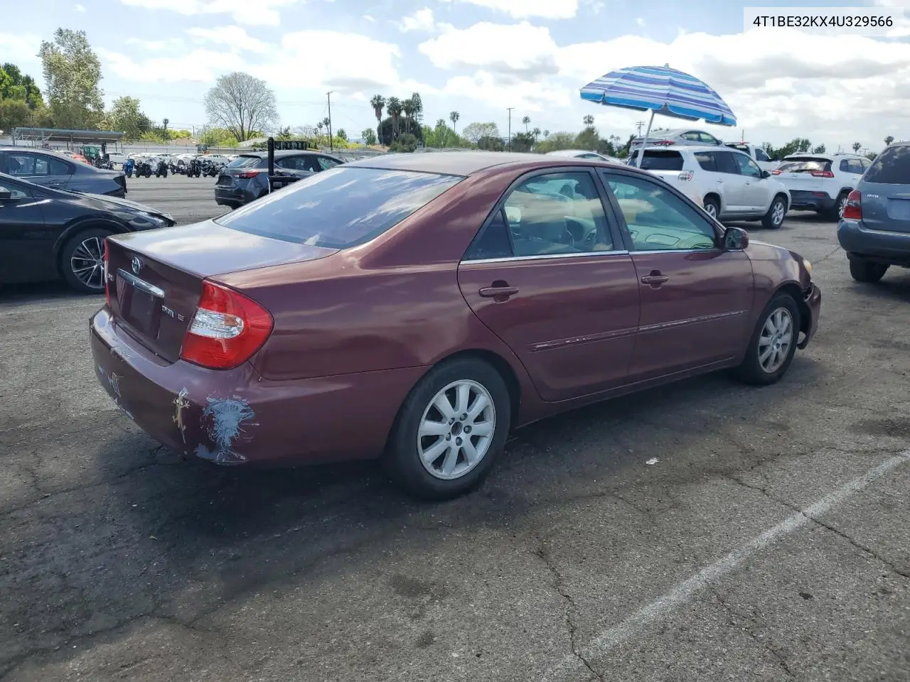 2004 Toyota Camry Le VIN: 4T1BE32KX4U329566 Lot: 56982045