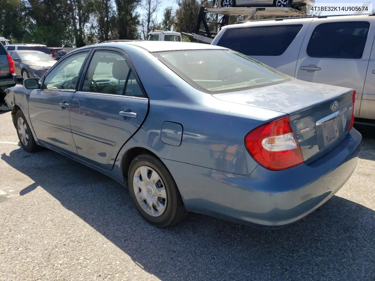4t1be32k14u905674 4T1BE32K14U905674 2004 Toyota Camry Le