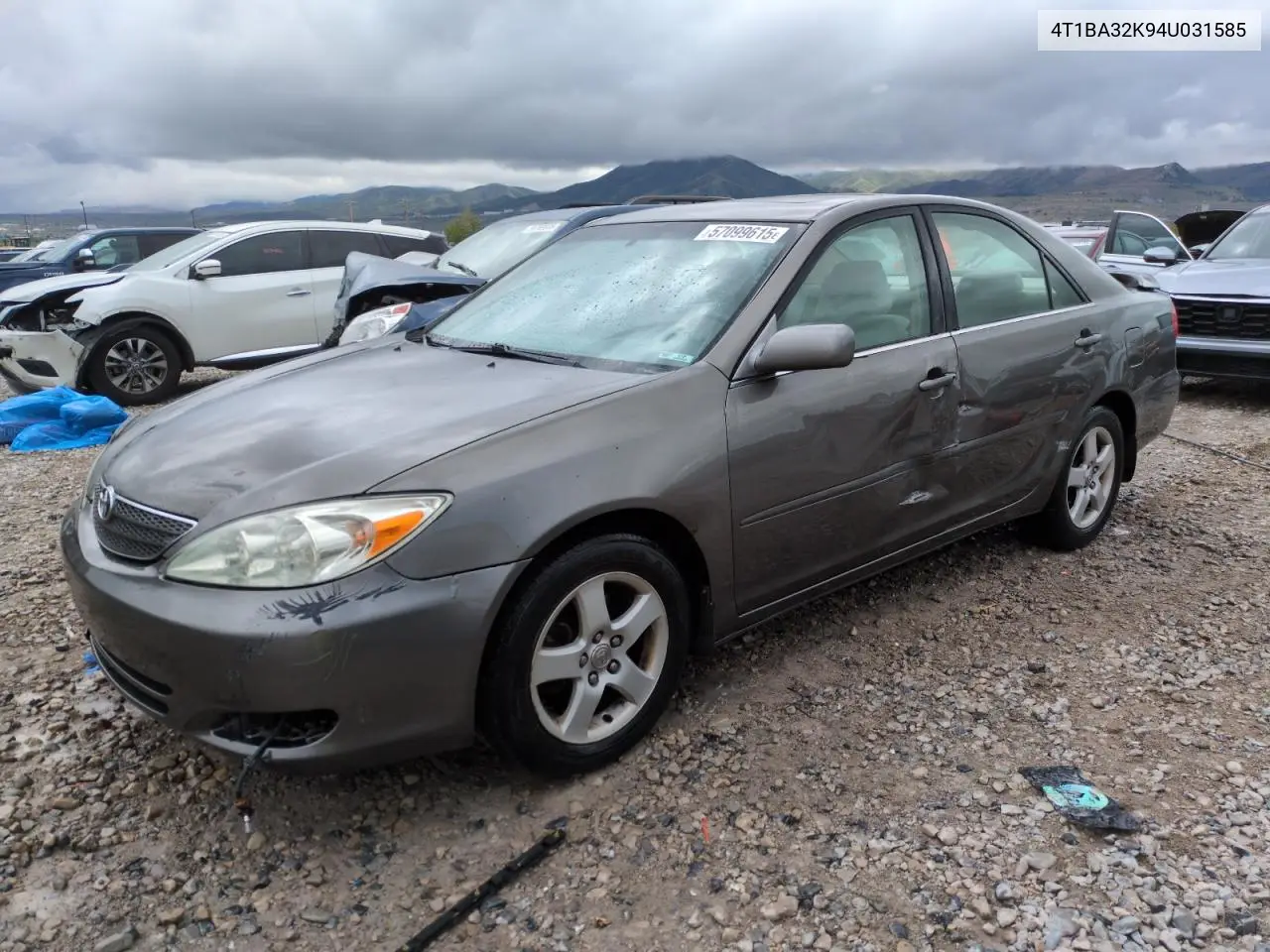 2004 Toyota Camry Se VIN: 4T1BA32K94U031585 Lot: 57099615