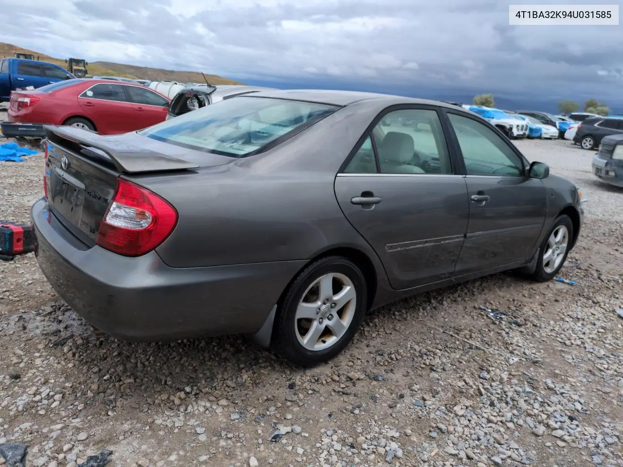2004 Toyota Camry Se VIN: 4T1BA32K94U031585 Lot: 57099615