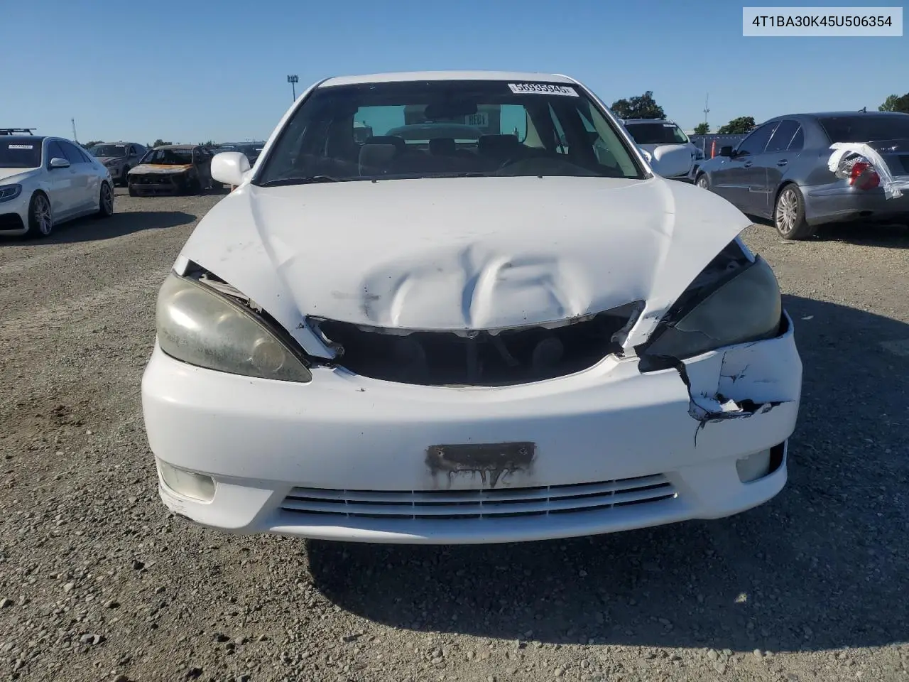 2005 Toyota Camry Se VIN: 4T1BA30K45U506354 Lot: 56935945