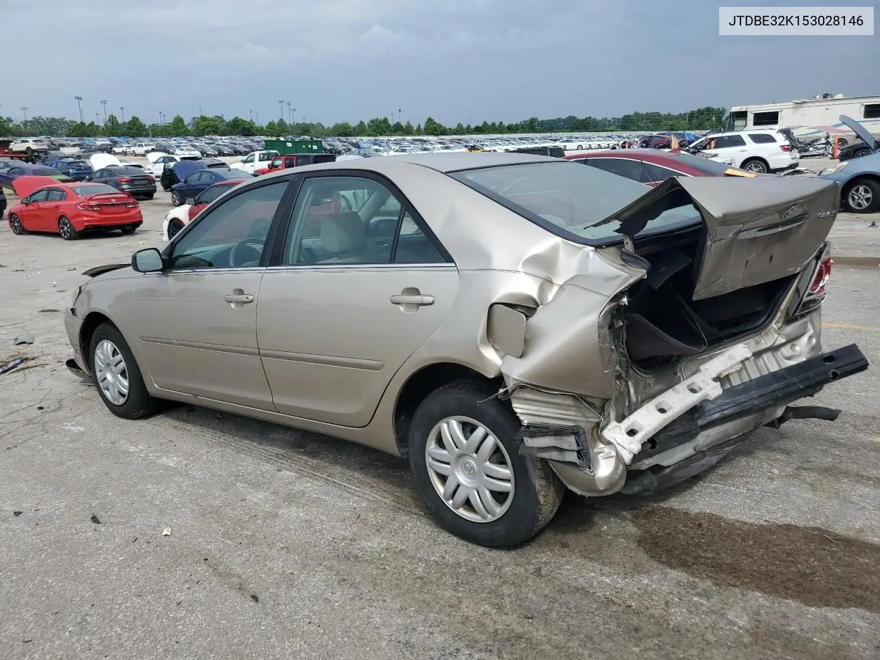 2005 Toyota Camry Le VIN: JTDBE32K153028146 Lot: 58213495