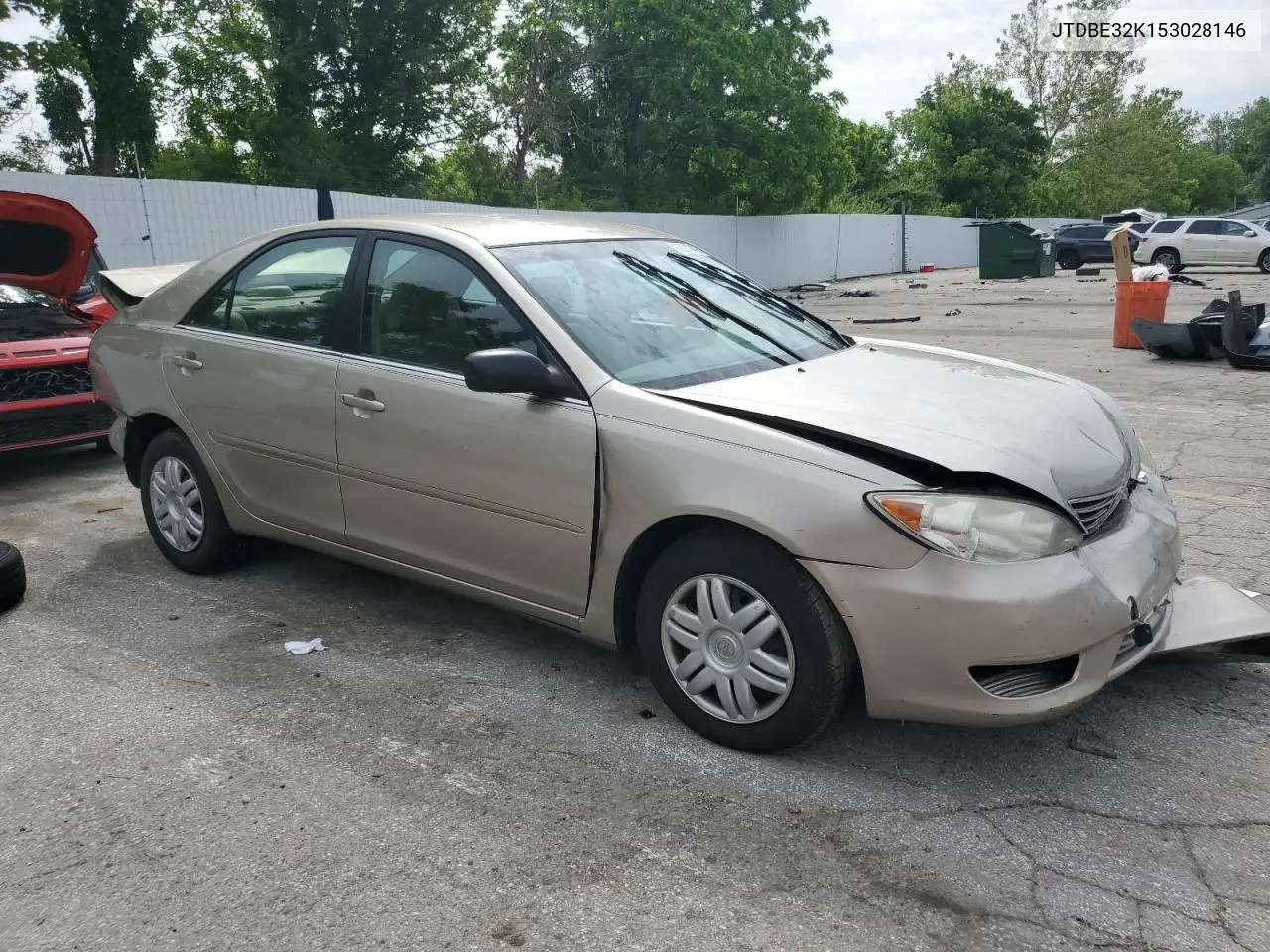 2005 Toyota Camry Le VIN: JTDBE32K153028146 Lot: 58213495