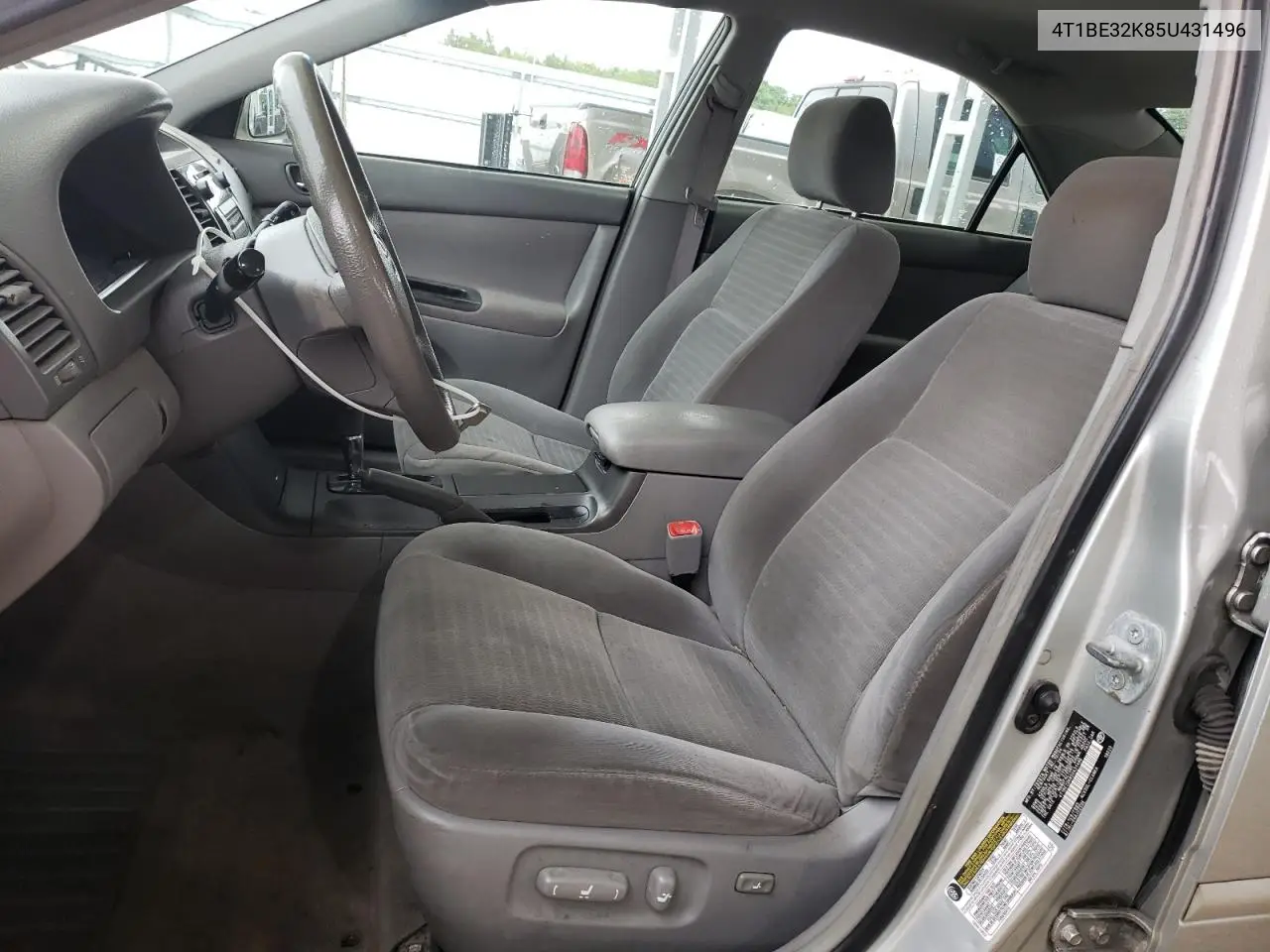 2005 Toyota Camry Le VIN: 4T1BE32K85U431496 Lot: 62141005