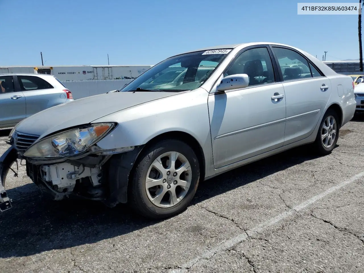 2005 Toyota Camry Le VIN: 4T1BF32K85U603474 Lot: 62967945