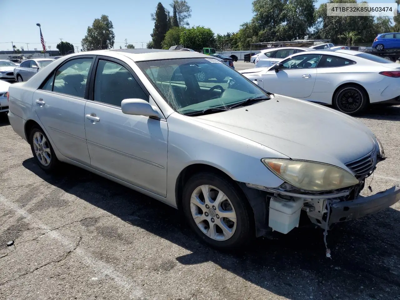 2005 Toyota Camry Le VIN: 4T1BF32K85U603474 Lot: 62967945