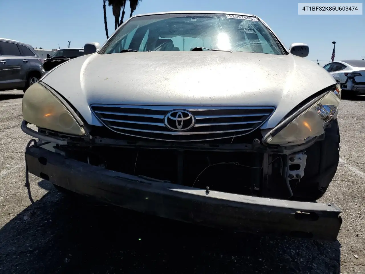 2005 Toyota Camry Le VIN: 4T1BF32K85U603474 Lot: 62967945