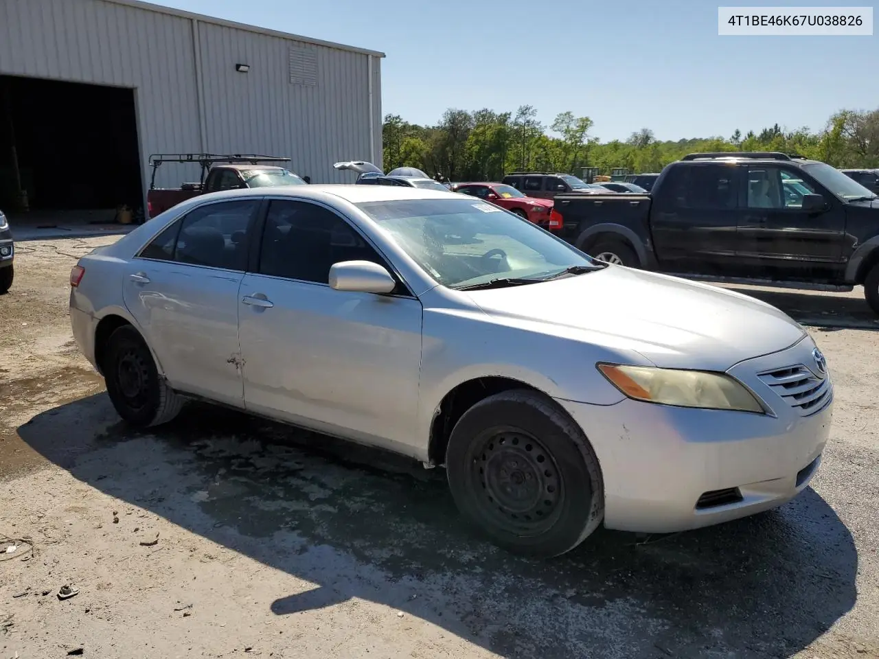2007 Toyota Camry Ce VIN: 4T1BE46K67U038826 Lot: 50207165