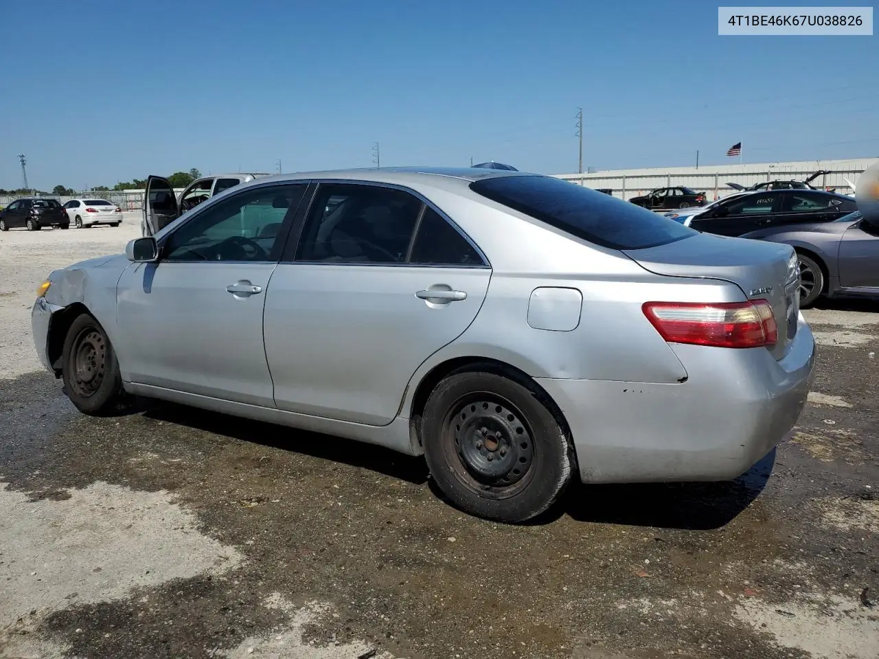 2007 Toyota Camry Ce VIN: 4T1BE46K67U038826 Lot: 50207165