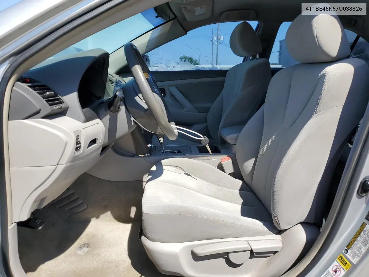 2007 Toyota Camry Ce VIN: 4T1BE46K67U038826 Lot: 50207165